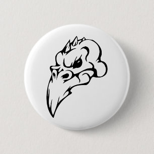 Bird Skull Button