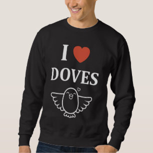 Bird Small Dove Frieden minimalistisch einfache i Sweatshirt