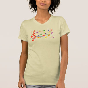 Bird Song, buntes Design T-Shirt