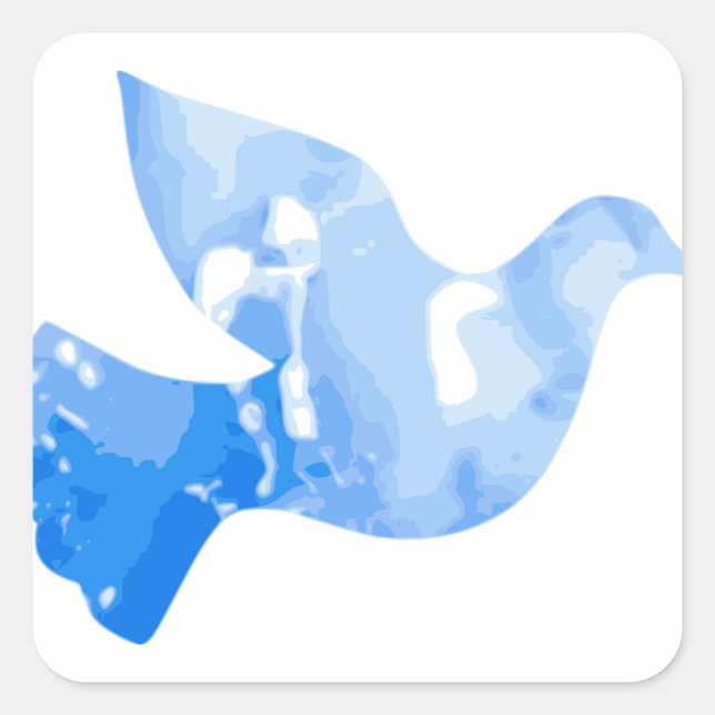 Bird Square Sticker (Vorderseite)