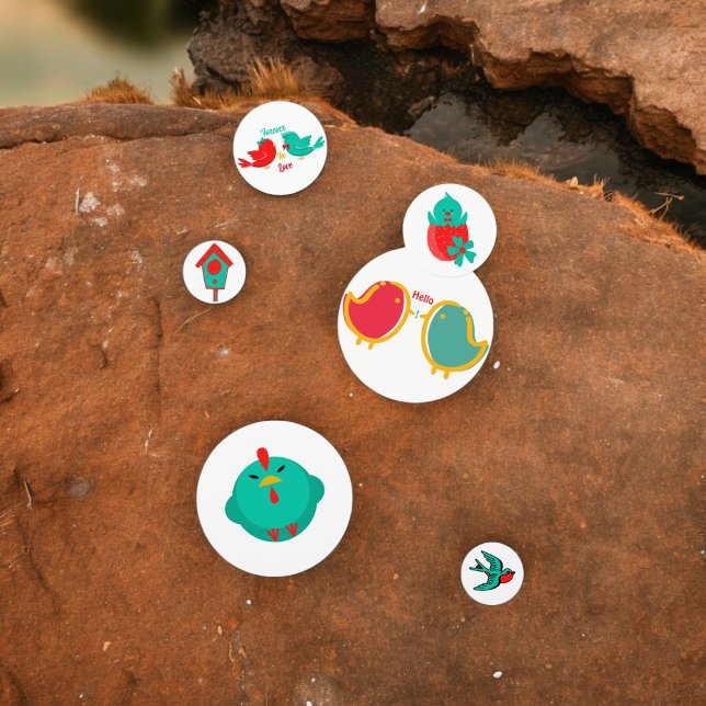 Bird Table Confetti Konfetti (Big baby,couple birds party confetti,kids birthday party,baby shower,graduation,night party confetti)