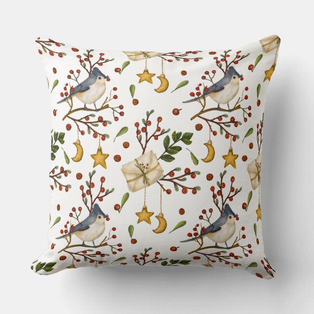Bird Themed Custom Foto Pillow Kissen (Vorderseite)