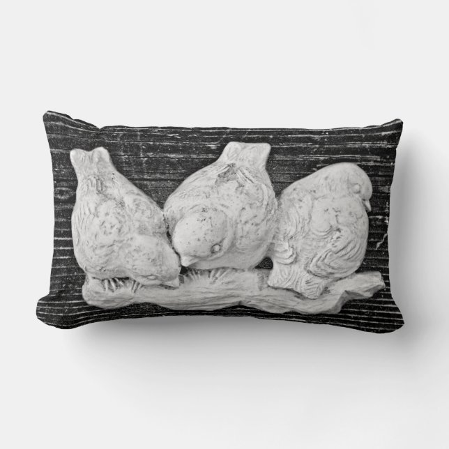 Bird Trio Lendenkissen (Vorderseite)