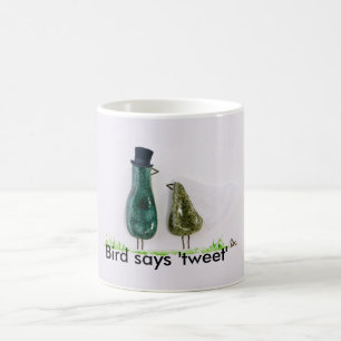 Bird tweete Hochzeit und Bräutigam Tasse