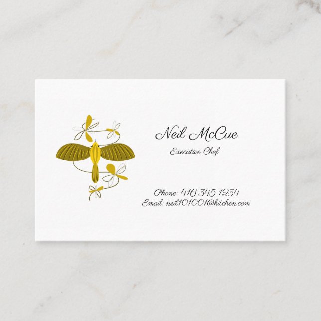 Bird UK / Euro, 8,5 cm x 5,5 cm Visitenkarte (Vorderseite)