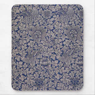 Bird und Anemone von William Morris Vintag Pattern Mousepad