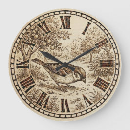  Bird Wall Clock  Große Wanduhr
