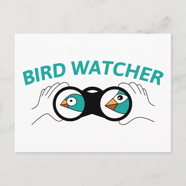 Bird Watcher Postkarte (Vorderseite)