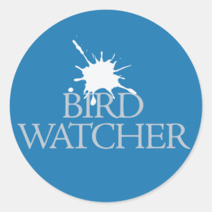 Bird Watcher Runder Aufkleber