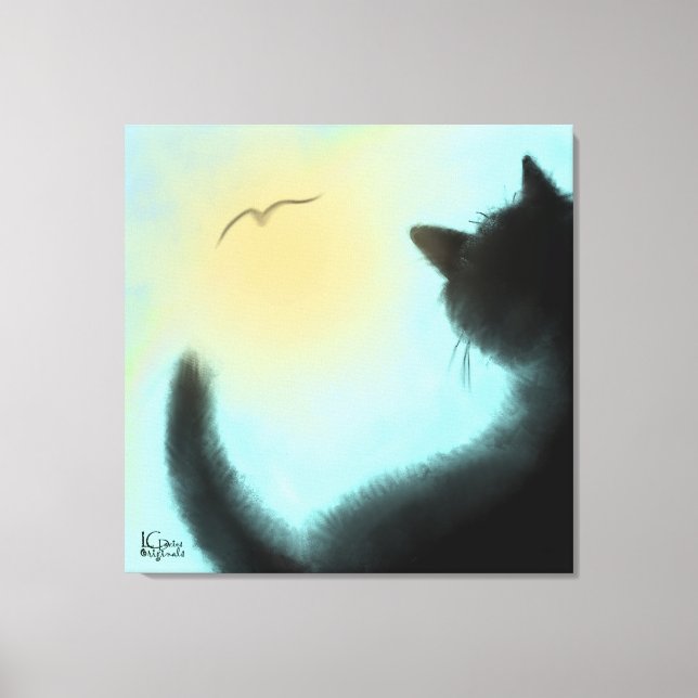 Bird Watcher Stretched Leinwand (Vorderseite)