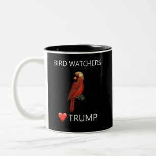Bird Watchers Liebe Trump Zweifarbige Tasse
