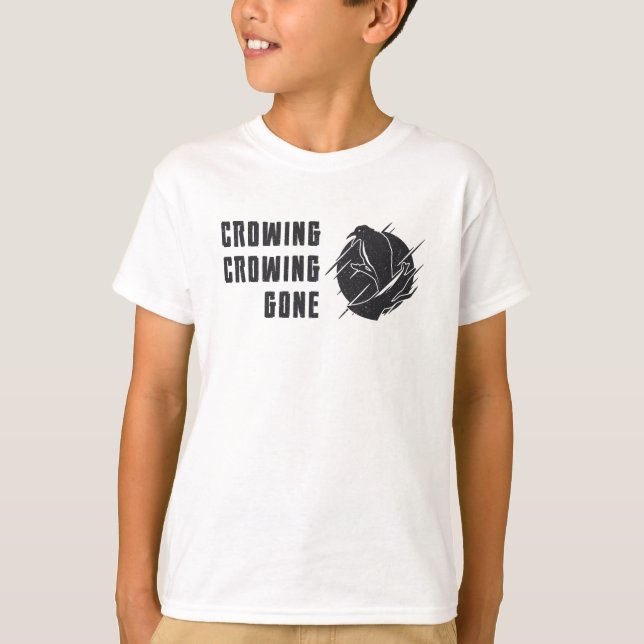Bird Watching Crowing Gone Funny Bird Watcher T-Shirt (Vorderseite)