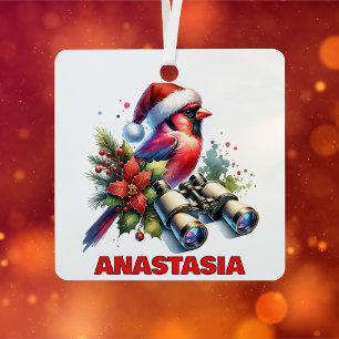 Bird Watching Enthusiasten Personalisiert Ornament Aus Metall