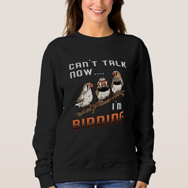 Bird Watching Retro Ich bin Vogelbeobachtung Bird  Sweatshirt (Vorderseite)