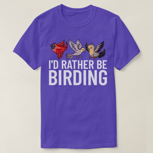 Bird Watching Vogelbeobachtung Binocular Camera An T-Shirt (Design vorne)