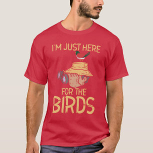 Bird Watching Vogelbeobachtung Binoculars Aviäre F T-Shirt