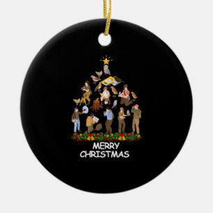 Bird Watching Weihnachtsbaum frohe Weihnachten Keramik Ornament