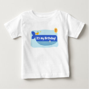 Bird & Whale Unterwasser-Party T-Shirt für Kleinki