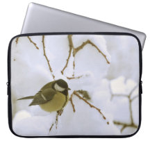 Bird Winter Foto Neopren Laptop Schlauch 15"