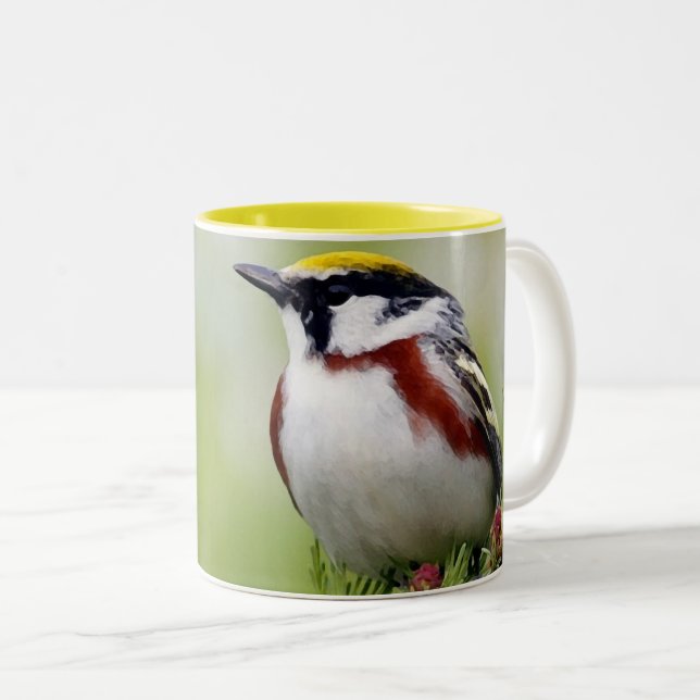 Bird yellow_iphone zweifarbige tasse (VorderseiteRechts)