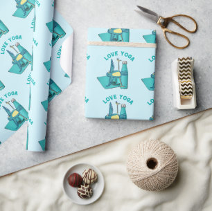 Bird Yoga Posing Geschenkpapier