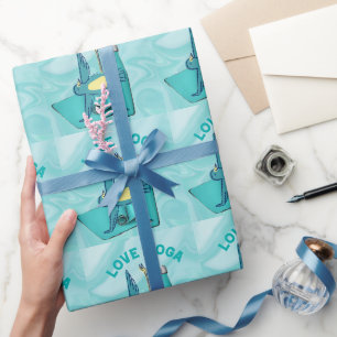 Bird Yoga Posing Geschenkpapier