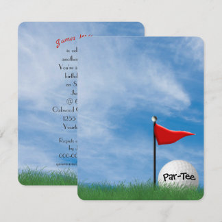 Birday Party Golf Thema Einladung