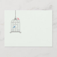 Birdcage Wedding Tischnummer Cards