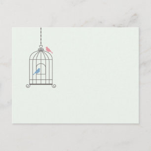 Birdcage Wedding Tischnummer Cards