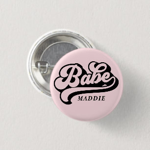 Birde Babe Individuelle Name Abzeichen Button