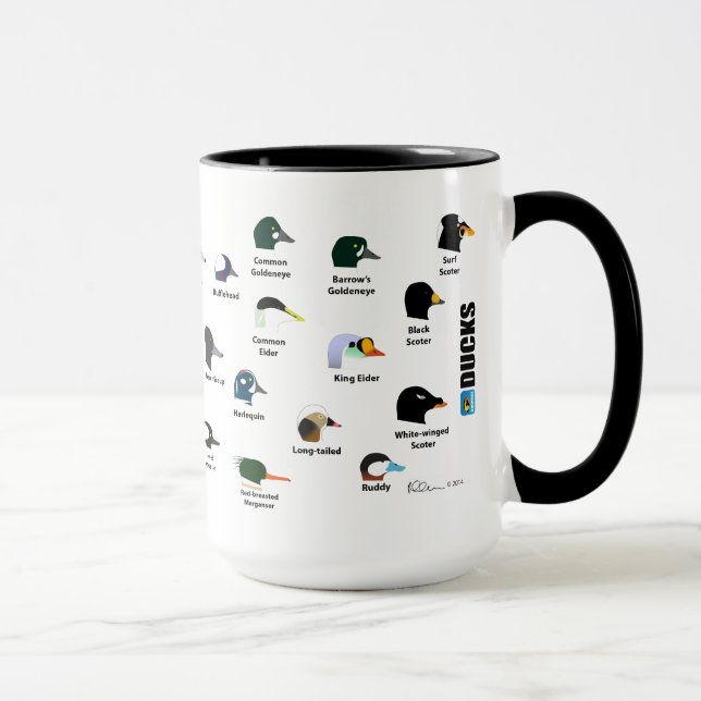 BirdFace Enten-Tasse mit Aufklebern Tasse (Rechts)