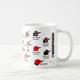 BirdFace Specht-Tasse (mit Aufklebern) Tasse