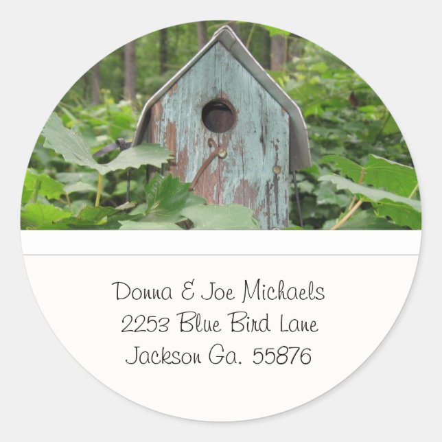 Birdhouse Address Stickers (Vorderseite)