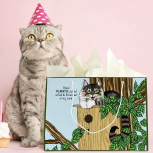 Birdhouse Bed Breakfast Cat Große Geschenktüte