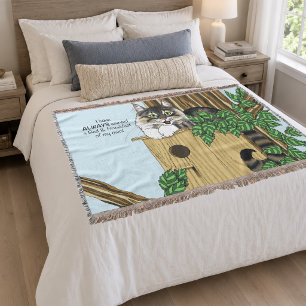 Birdhouse Bed Breakfast Katzen Decke