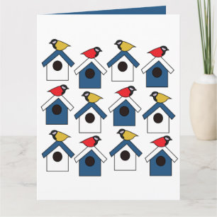 Birdhouse Bird House Colorful Birds Birds Birdhous Karte