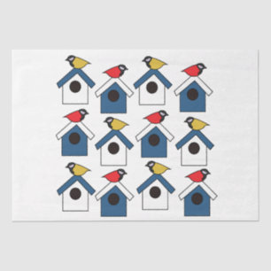 Birdhouse Bird House Colorful Birds Birds Birdhous Seidenpapier