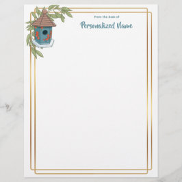 Birdhouse Bliss Unlimited Letterhead Briefbogen