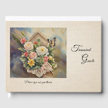 Birdhouse Bouquet Polterabend - Gästebuch