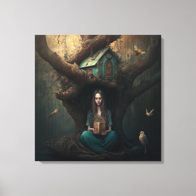 Birdhouse Dreams Leinwanddruck (Vorderseite)