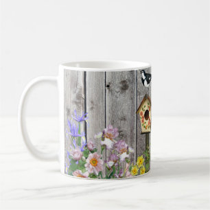 Birdhouse Flower Garden Kaffeetasse