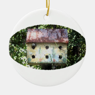 Birdhouse Keramikornament