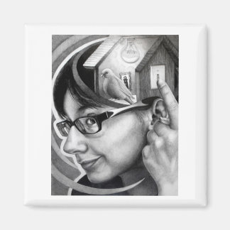 "Birdhouse"-Magnet Magnet