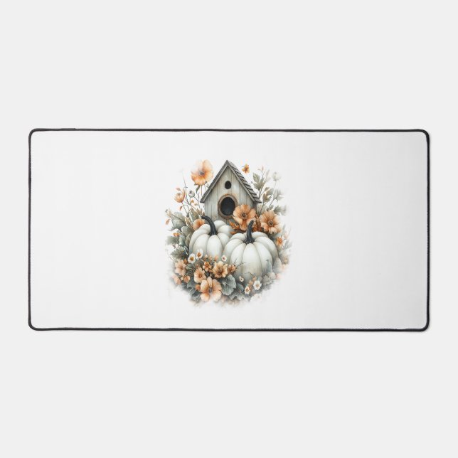 Birdhouse Shirt Country Pumpkin Schreibtischunterlage (Vorderseite)