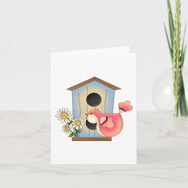 Birdhouse und Bird Karte (Von Creator hochgeladen)
