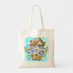 Birdhouse Wren Tote Bag Tragetasche