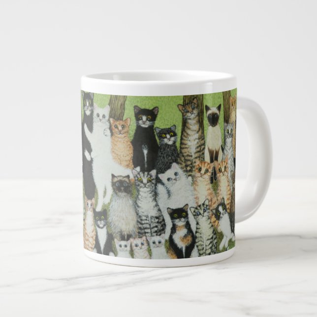 Birdie beobachten Jumbo-Tasse (Vorderseite Rechts)