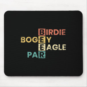 Birdie Bogey Eagle Par Bier Lustiger Golfspieler G Mousepad