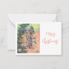 Birdie-Geschenkkarte fütternd Mitteilungskarte