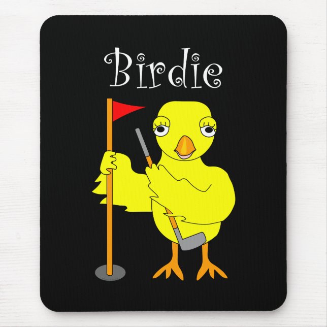 Birdie Golfer Chick Mousepad (Vorne)